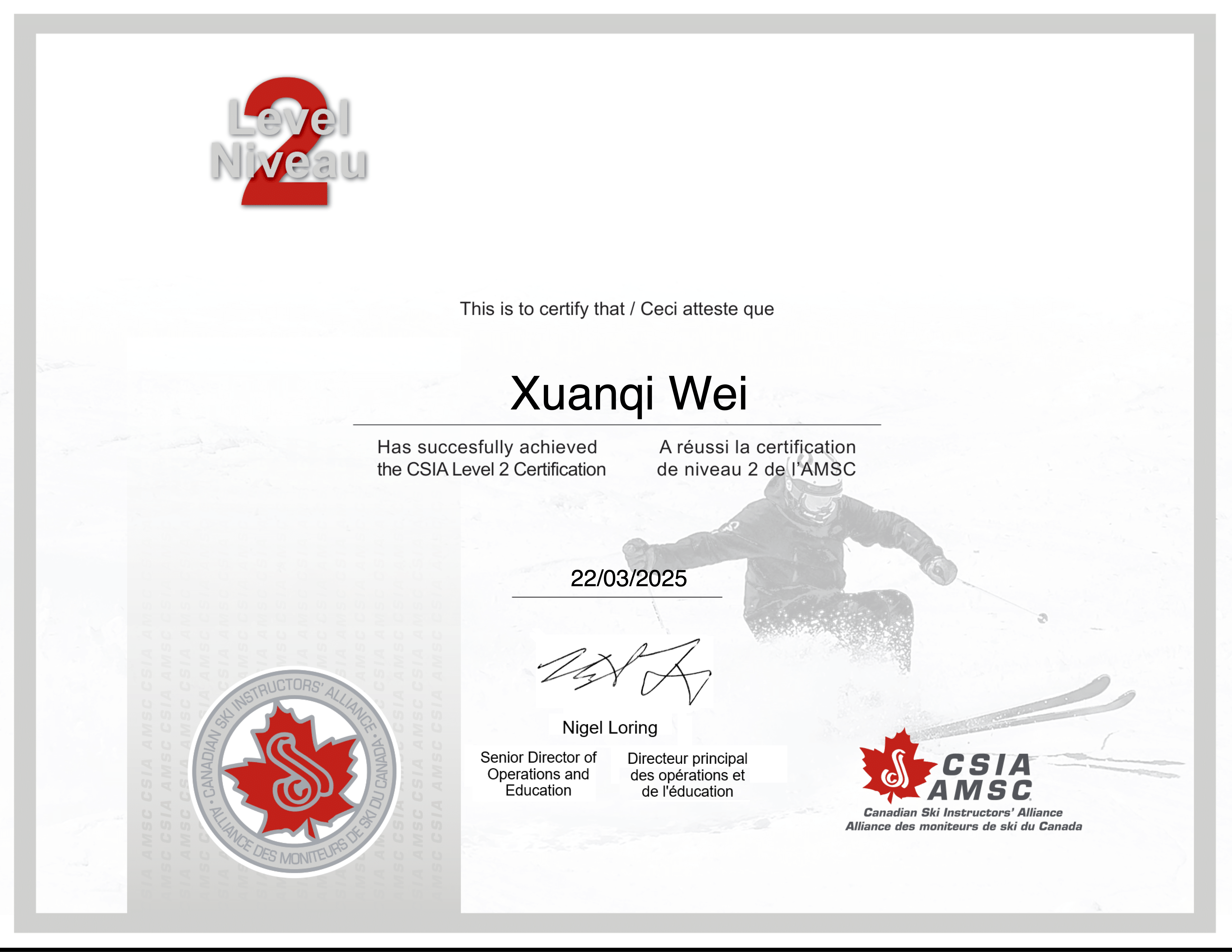 CSIA Level II